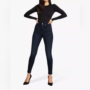 Good American Good Legs Skinny High Rise Dark Blue Jeans
